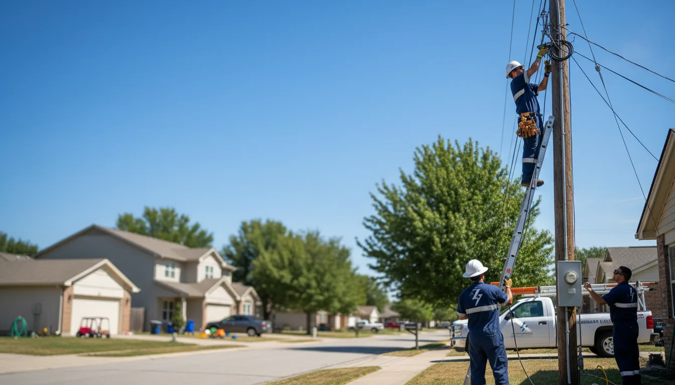 Residential electrician providing installation services in Blythe, GA